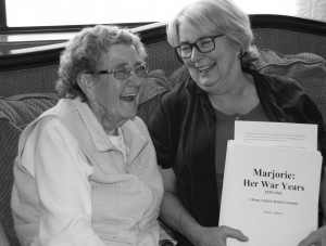 Marjorie is happy to see the manuscript for "Marjorie: Her War Years. A British Home Child in Canada." The story of her day to day life at the Prince of Wales Fairbridge Farm School, on Vancouver Island, BC. Release date: August 2018.
